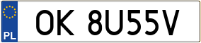 Truck License Plate